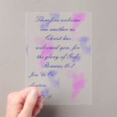 Marble acrylic invite アクリル招待状 (インサイチュ (ポータブル))