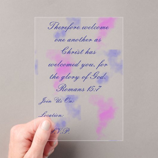 Marble acrylic invite アクリル招待状 (インサイチュ (ポータブル))