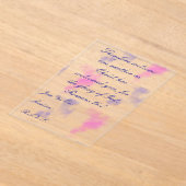 Marble acrylic invite アクリル招待状 (レイダウン)