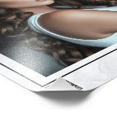 Marble Actor Headshot | QR Code Photo Print フォトプリント (角)