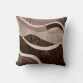 Marble Agate Gold Glam 5 - landscape クッション (正面)