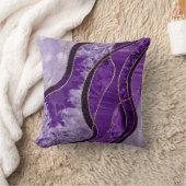 Marble Agate Gold Glam 9 クッション (ブランケット)