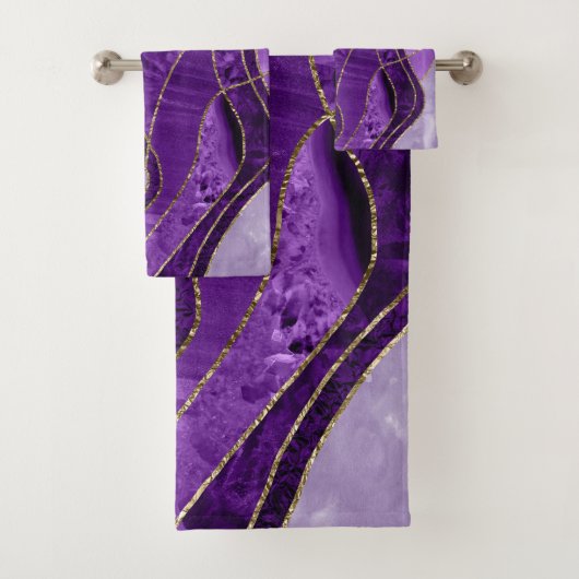 Marble Agate Gold Glam 9 バスタオルセット (インサイチュ)