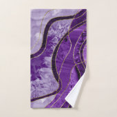 Marble Agate Gold Glam 9 バスタオルセット (ハンドタオル)