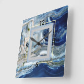 Marble Art Deco スクエア壁時計 (傾斜)