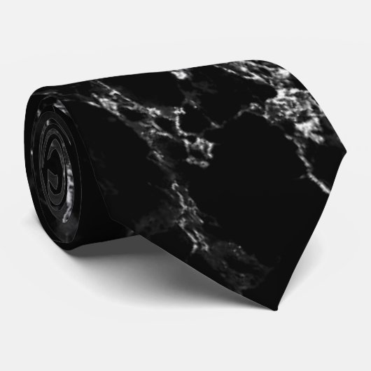 Marble Black Neck Tie ネクタイ (ロール)