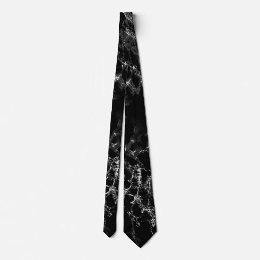 Marble Black Neck Tie ネクタイ (裏面)