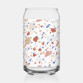 Marble Chips Retro Terrazzo Pattern Can Glass ガラス缶 (裏面)