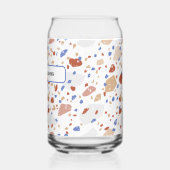 Marble Chips Retro Terrazzo Pattern Can Glass ガラス缶 (左)