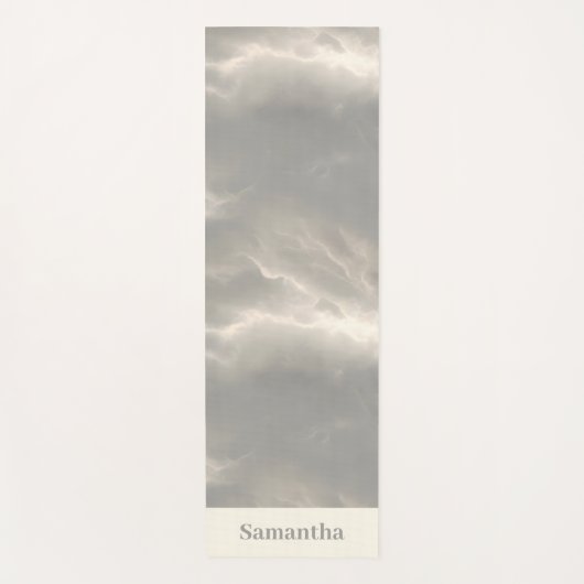 Marble Cloud Texture Serene Luxury ヨガマット (正面)