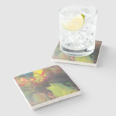 Marble Coaster with Johnson抽象芸術アートワーク ストーンコースター (横)