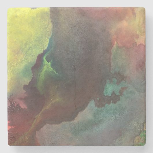 Marble Coaster with Johnson抽象芸術アートワーク ストーンコースター (正面)