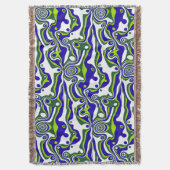 Marble Design, A Statement of Color and Flow スローブランケット (正面縦)