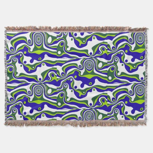 Marble Design, A Statement of Color and Flow スローブランケット (正面)