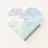 Marble  design pastel colors ノートブック (裏面)
