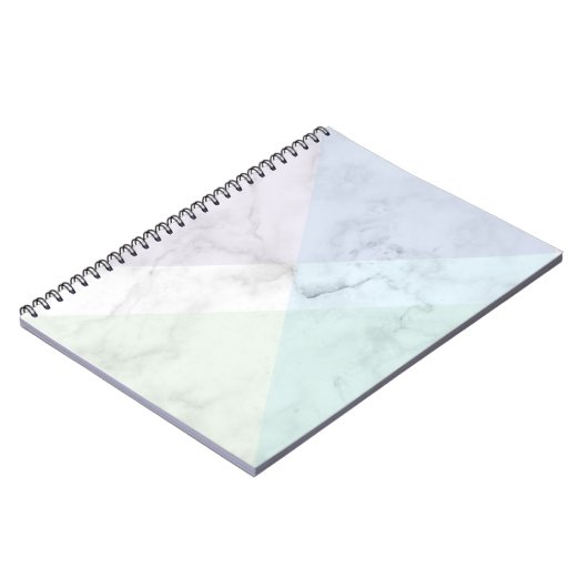 Marble  design pastel colors ノートブック (左側)