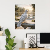 Marble Dove Peace Garden ポスター (ホームオフィス)