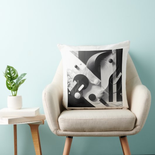 Marble Echoes of Silent Geometry クッション (椅子)