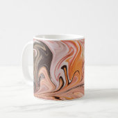Marble Forms – Pink & Beige Soft Marble コーヒーマグカップ (正面左)