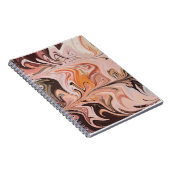 Marble Forms – Pink & Beige Soft Marble ノートブック (右側)
