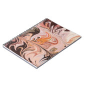 Marble Forms – Pink & Beige Soft Marble ノートブック (左側)