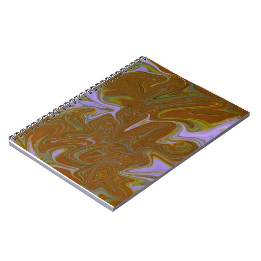 Marble Forms – Terracotta Warm Abstract ノートブック (左側)