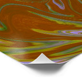 Marble Forms – Terracotta Warm Abstract ポスター (コーナー)