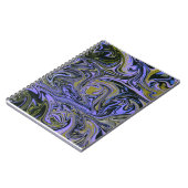 Marble Forms – Violet & Gold Mystic Energy ノートブック (左側)