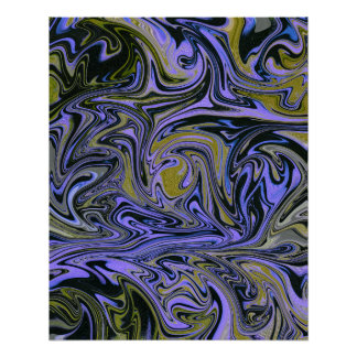 Marble Forms – Violet & Gold Mystic Energy ポスター