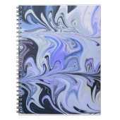 Marble Forms – White & Grey Minimal Texture ノートブック (正面)