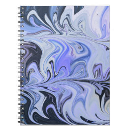 Marble Forms – White & Grey Minimal Texture ノートブック