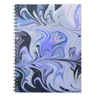 Marble Forms – White & Grey Minimal Texture ノートブック