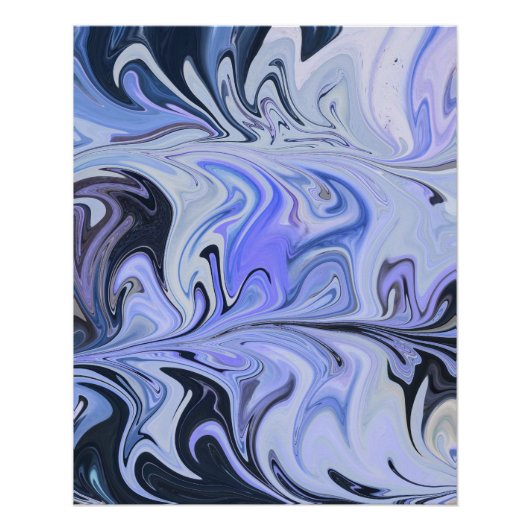 Marble Forms – White & Grey Minimal Texture ポスター (正面)