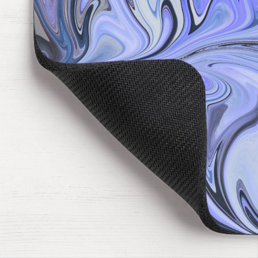 Marble Forms – White & Grey Minimal Texture マウスパッド (コーナー)