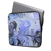 Marble Forms – White & Grey Minimal Texture ラップトップスリーブ (正面左)