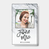 Marble Future Mrs. Brideバチェロレッテ写真 バッジ (裏面)