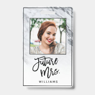 Marble Future Mrs. Brideバチェロレッテ写真 バッジ