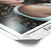 Marble Headshot Photo Template 8x10 Border Prints フォトプリント (角)