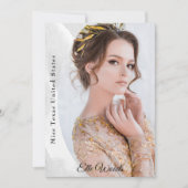 Marble Ice Autograph Cards for Pageant 招待状 (正面)