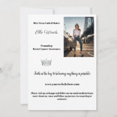 Marble Ice Autograph Cards for Pageant 招待状 (裏面)