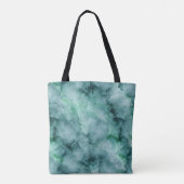 Marble-Like Texture in Mint Green トートバッグ (裏面)