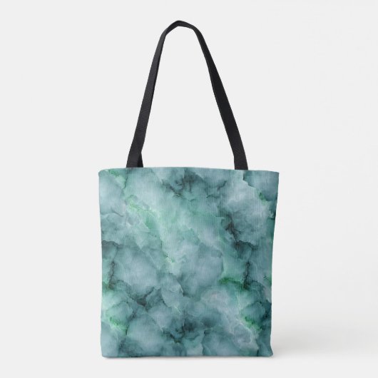Marble-Like Texture in Mint Green トートバッグ (裏面)