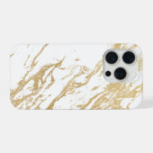 Marble Luxe Golden Phone Case iPhoneケース (裏面横)