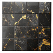 Marble Mix 4x4 Squares Blue ID1186b タイル (正面)