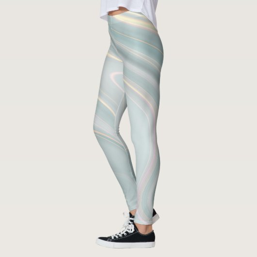 Marble Patterned Leggings  レギンス (左)