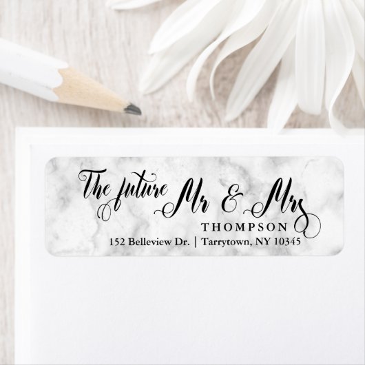 Marble Script The Future Mr. and Mrs. ラベル (インサイチュ)