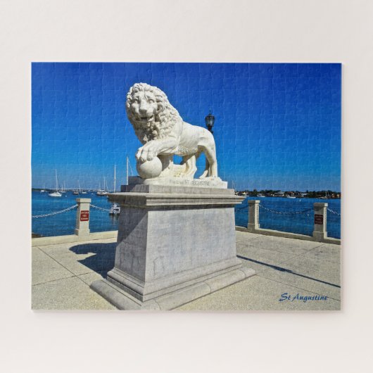 Marble Sculpture Bridge of Lions St Augustine FL  ジグソーパズル (横)