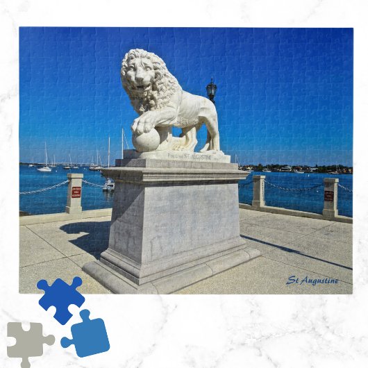 Marble Sculpture Bridge of Lions St Augustine FL  ジグソーパズル