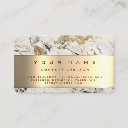 Marble Social Media Managerコンテンツマネージャー 名刺 (正面)