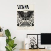 Marble Staircase Poster Vienna Architecture ポスター (ホームオフィス)